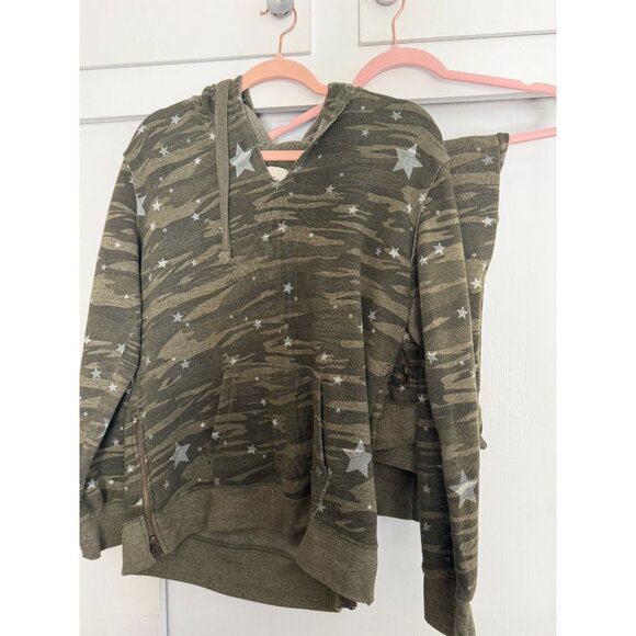 VINTAGE HAVANA GREEN CAMO STAR SWEATPANTS JOGGER AND HOODIE SET SZ MEDIUM - Picture 1 of 8